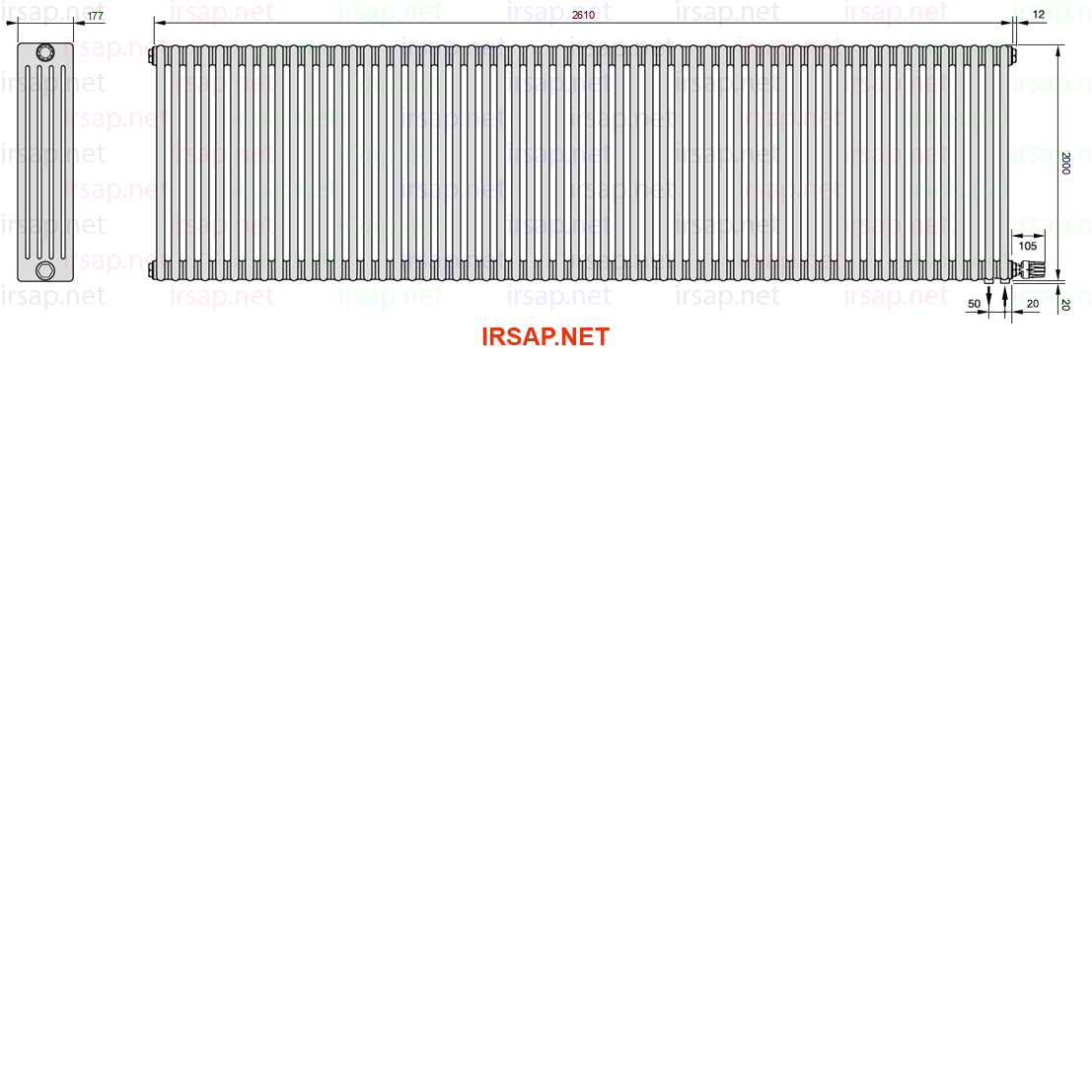 Радиатор IRSAP Tesi 52000/58 T26 CL 01